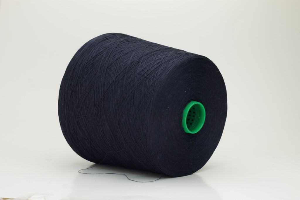 Silk yarn 100%,Shine Crepe Nm 2/120X2, Botto Giuseppe, Color Dark Blue