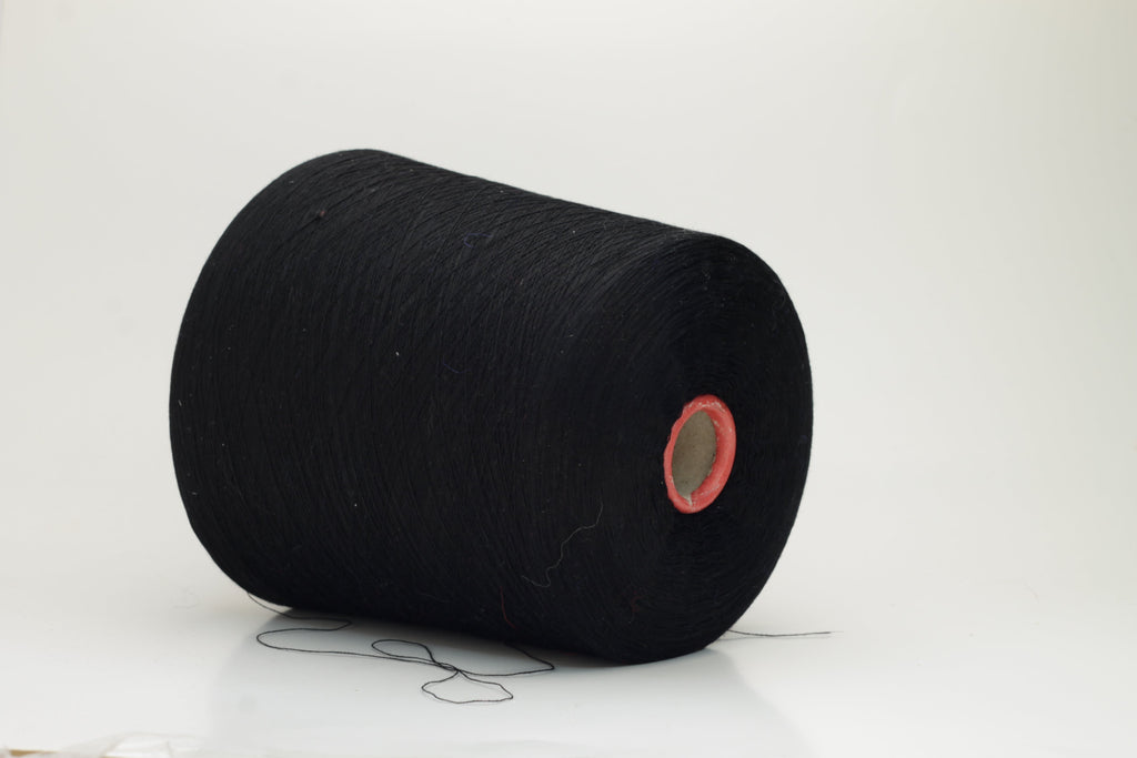 Silk yarn 100%,Shine Crepe Nm 2/120X2, Botto Giuseppe, Color Black