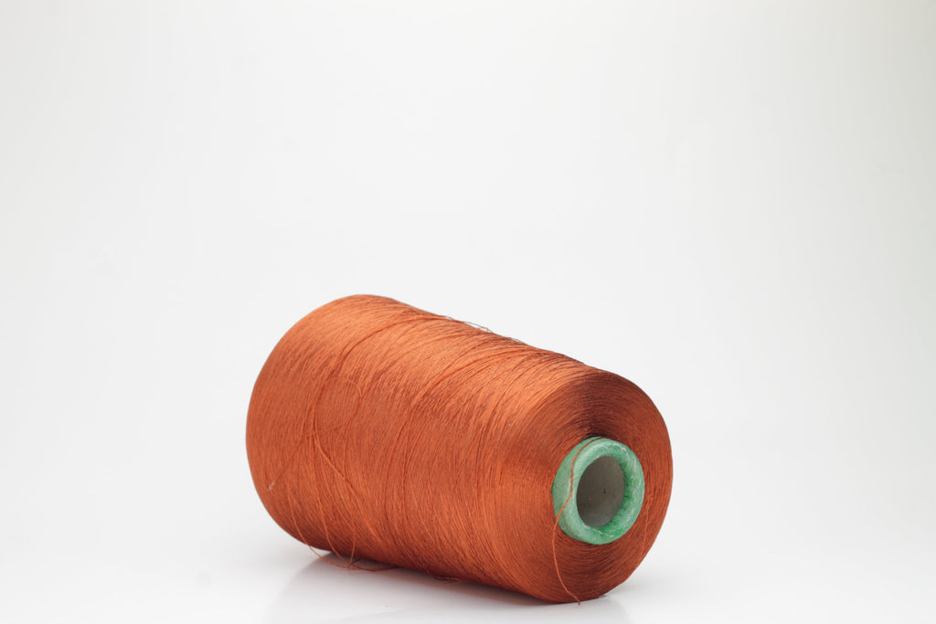 Silk yarn 100%,Nm 2/90, Trama Prisma ricerche, Color Terracotta